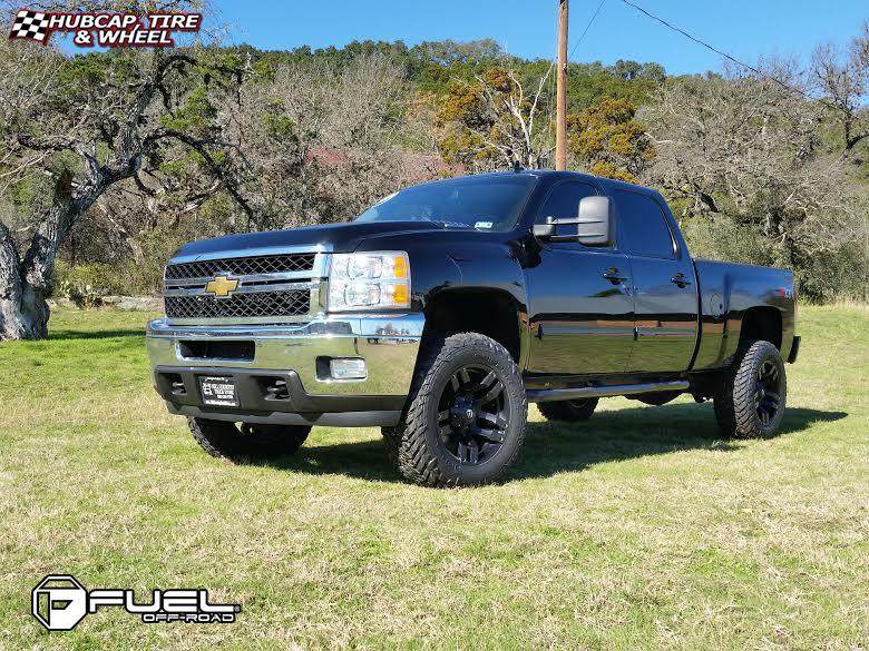 vehicle gallery/chevrolet silverado fuel pump d515 0X0  Matte Black wheels and rims